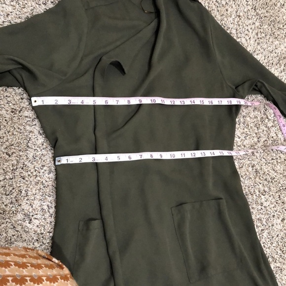Trouve Dark Green Open Front Jacket - Picture 7 of 9